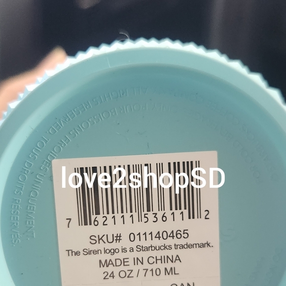 Starbucks Blue Gradient Ombre Bling Studded Venti Tumbler 2023 BRAND NEW - Picture 3 of 3